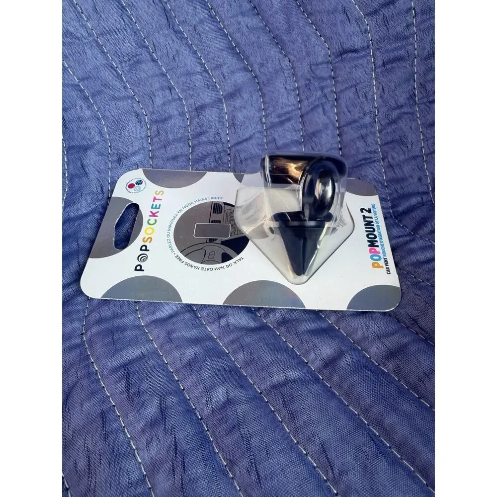 PopSocket and PopMount 2 Car Mount Vent Clip Black Phone Stand Accessory